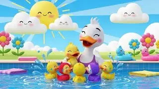 🎵 Five Little Ducks Counting Song | nursery rhymes for kids | Baby Song, Learn Numbers 🦆🎶