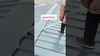 Roof color steel tile construction / have you ever done this kind of construction?#tool #shorts