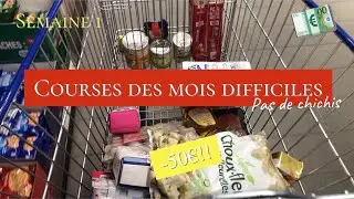 Courses &eacute;conomiques pour mois difficile | - de 50&euro; ( 5 personnes) | Retour de courses
