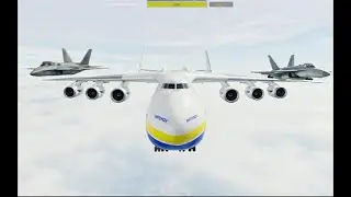 I Got Escorted In PTFS in the Biggest Cargo Plane!  Antonov AN-225 [Pilot Training Flight Simulator]