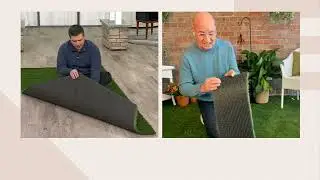 Veranda Living Artificial Grass Turf Rug on QVC