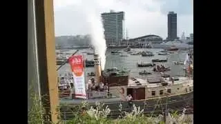 Stoomfluiten tijdens Sail 2015