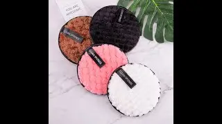 Private Label Cleaning Sponge Reusable Soft Makeup Remover Pad For All Skin #makeup #cosmetics
