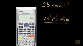 calculate mod with calculator حساب المود بالالة الحاسبة