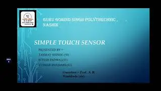 Basic Touch Sensor Micro project // ECI micro project // GGSP
