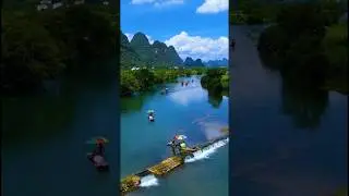 River Nature Status Boat River Sound Effect II Mountain River Status Sky River Mountain Video#shorts