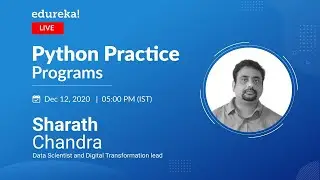 Python Programs For Practice | Learn Python Programming | Python Tutorial for Beginners | Edureka