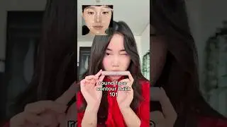 Round Face Contour Hack 101 #douyin #beauty #kbeauty #makeup #koreanmakeup #contour