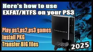 Как использовать жесткий диск EXFAT/NTFS на PS3 | Полное руководство | 2025