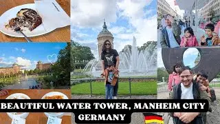 Beautiful Water Tower, Mannheim city Germany 🇩🇪 || germany vlog