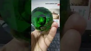 Crystal Apple Paperweight  Enameled Faceted Apple Figurine Collectible  Crafts Table Decoration Gift