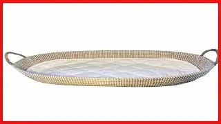 Quality product -  Baby Changing Basket with Pad - CPSC Safety Compliant - Woven Diaper Changing Tab