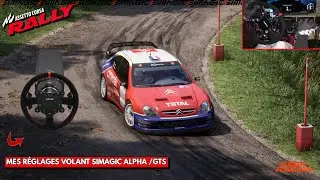MES R&Eacute;GLAGES VOLANT SIMAGIC ALPHA ASSETTO CORSA RALLY