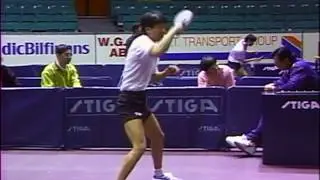 Ma Wenge, Liu Guoliang (at 3.20) - Practice at the 1993 World Championships