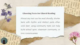Choral Reading by: Vincent C. Ladra