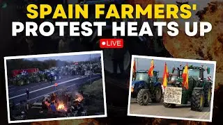 Spain Farmers Protest LIVE | 1500 Tractors Participate In Protest | Farmer Protest News | Times Now