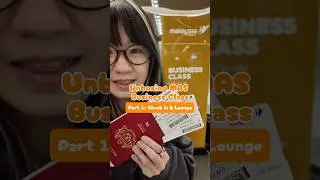 Unboxing my Malaysia Airlines Business Class trip ✨ - priority check-in & lounge #malaysiaairlines