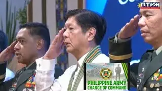PBBM led Philippine Army Change of Command, GEN BRAWNER to LTGEN  GALIDO #afpyoucantrust #pbbm