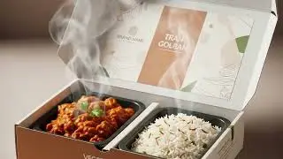 Marketing Food Animation: Steaming curry with rice