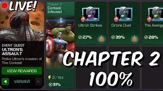 Ultron's Assault: Variant (Hard Mode) Chapter 2 100% Push Part 1 - Marvel Contest Of Champions