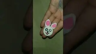 making cute bunny with super clay ll cute bunny clay art #shorts #ytshorts #bunny #clayart #art