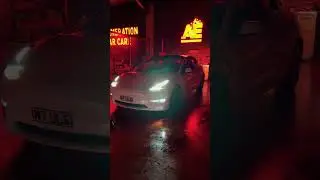 Tesla light show #tesla #teslalightshow #teslamodel3 #teslamodely #teslamodels
