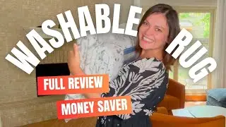 UNBOXING THE WASHABLE, NON‑SLIP RUG | LIVING ROOM UPGRADE | GARVEE RUG REVIEW