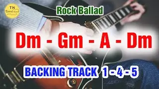 Dm 1-4-5 Rock Pop Guitar Backing Track Dm Gm A Dm