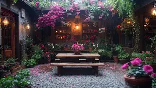Morning Magic Booster 🌱🌺 Small Garden Courtyard Farmhouse and Mediterranean Escape for the Spirit