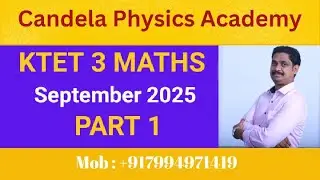 KTET Category 3 Mathematics|September 2025|1