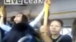 Pervert woman on the bus