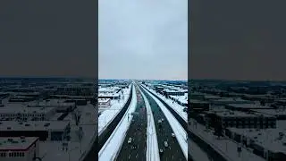Winter Highway Aerial View | DJI Neo 2 Drone Cinematic #dronevideo #neo2 #cenimaticvideo