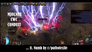 [PoE 3.19] Trickster Mjolner CWC Lightning Conduit - Map fast and smash Endgame Spin2Zap! ft Numb-LP