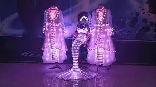 led dress dance costume #leddress #ledskirt #ledmermaid