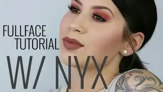 FULLFACE TUTORIAL W/ NYX | red makeup look | eewrikabeauty