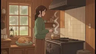 Rain on the Roof While Dinner Cooks 🌧️ | Cozy Slow Living ASMR in a Small Countryside Home