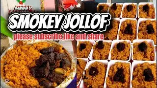Feeding a Crowd:How to Make Perfect Smokey Jollof Rice #jollofrice #nigerianjollof #food 