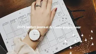 2019 bullet journal & vision pages tour