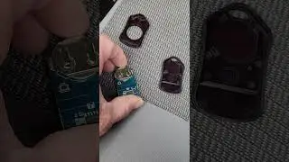 Add new battery for remote snow ex