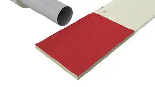 Thermal insulation of circular duct with PAROC wired mat