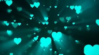 Cyan Love Shine Background Lights Animation Seamless Loop ||@ZWorkStudio|| VJ Loop || No Copyright.