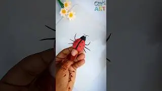 Realistic Clay Ladybug🐞 | Handmade Insect Art #shorts #diy