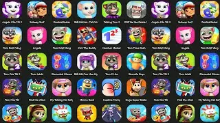 Talking Tom,Angela,Running Pet,Tom Time Rush,VirtualPet Tommy,Tom Gorun,My Hank,Talking Tom 2,