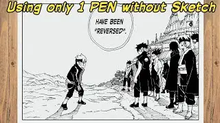Drawing Manga Boruto chapter 79 - Boruto vs Everyone in the world