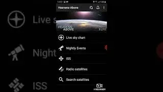 HEAVENS ABOVE uzay uygulaması tanıtım videosu Uygulama linki a&ccedil;ıklamadadır.