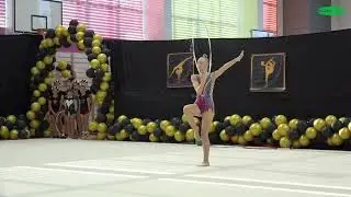 LENA MATUSZEWSKA STUDIO GWIAZD MYSŁOWICE 2014 C LIGHT OBRĘCZ HOOP Zawody Gimnastyka Artystyczna