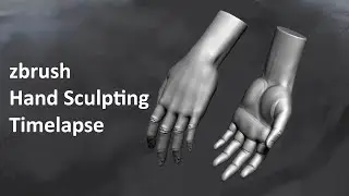 Zbrush Hand Sculpting timelapse