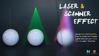 Redshift For Maya : Laser & Scanner Effect using physical light