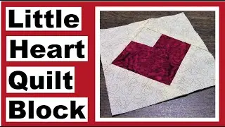 Easy Little Heart Quilt Block