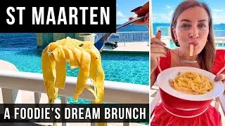 St. Maarten 🌴 Pasta, Ocean Views & Sunday Brunch at Oyster Bay Beach Resort's Infinity Lounge